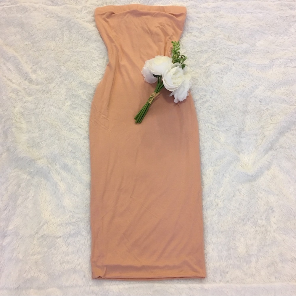 Tube Midi Dress (Blush)